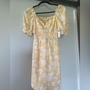 Abercrombie & Fitch Yellow Floral Dress